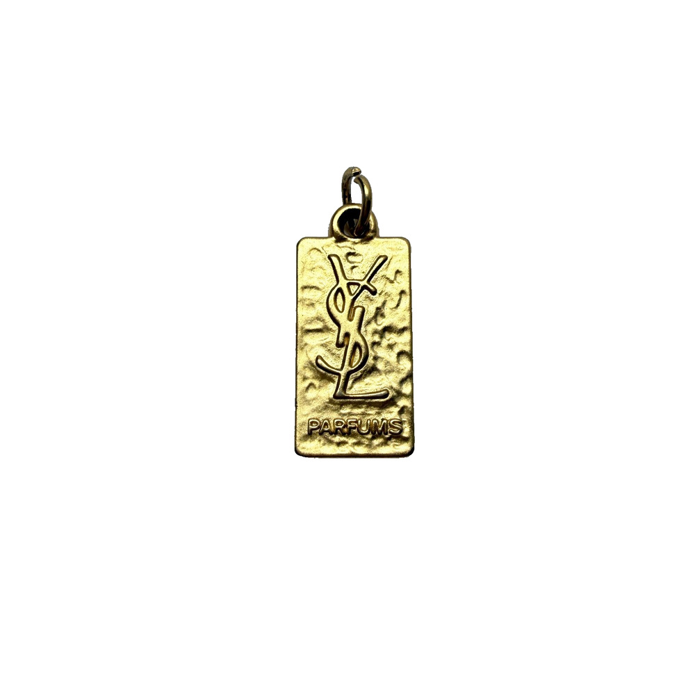 Vintage YSL Yves St Laurent Parfum Women's Bag Tag BRACELET Gold Tone CHARM